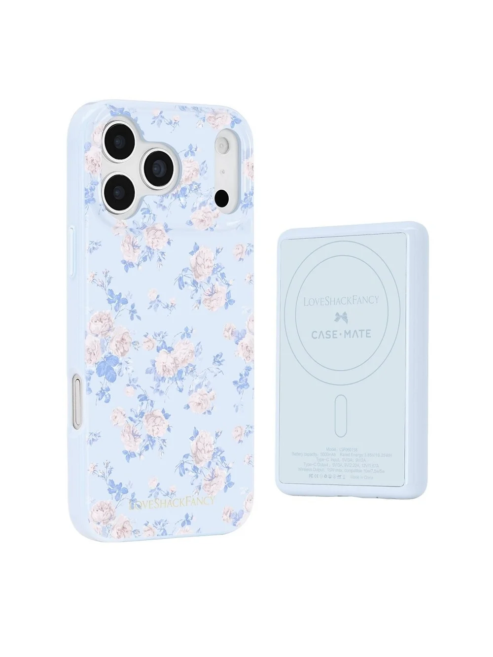 LoveShackFancy x Target - Case-Mate Everblooming Rosettes 5000mAh Magnetic Batte
